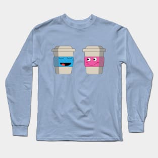 Coffee For Him and Her Long Sleeve T-Shirt